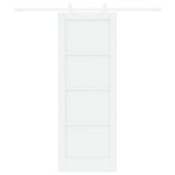 Sliding Door White 73.5 x 198.5 cm Solid Pine Wood 3333551