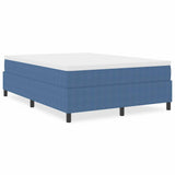 Platform Bed Frame Blue 140 x 190 cm Fabric 3337410