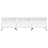 TV Cabinet White 150x30x44.5 cm Engineered Wood 831252