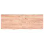 Bathroom Countertop Light Brown 140x50xcm Treated Solid Wood 3156150
