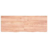 Bathroom Countertop Light Brown 140x50xcm Treated Solid Wood 3156150