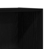 Book Cabinet/Room Divider Black Oak 60.5x30x90cm Engineered Wood 862473
