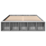 Bed Frame without Mattress Grey Sonoma 140x200 cm 3280571