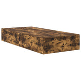 Storage Bed Frame Smoked Oak 70 x 190 cm Engineered Wood 3335417