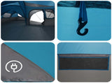 Family Tent with Rainfly Water-resistant 6-Person 6-Person Blue 42042251