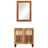 2 Piece Bathroom Furniture Set Solid Wood Acacia 3217092