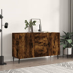 ZNTS Sideboard Smoked Oak 100x36x60 cm Engineered Wood 828193