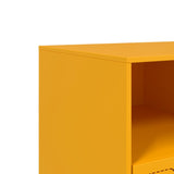 TV Cabinet Mustard Yellow 99x39x44 cm Steel 841736