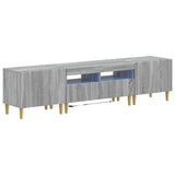 5 Piece LED TV Cabinet Grey Sonoma Engineered Wood 3416605