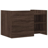 Coffee Table Brown oak 80x50x50 cm Engineered Wood 848359