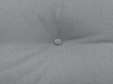 Back Pillow Light Grey 180 x 24 x 50 cm Fabric 42014557