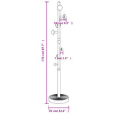 Coat Stand Blue 172 cm Powder-coated Iron 377098