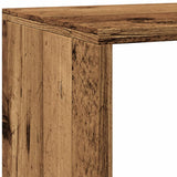 Room Divider Bookcase 4-Tier Old Wood 143.5x29x143.5 cm Engineered Wood 858001