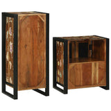 Bathroom Furniture Set 2 pcs Multicolour Solid Reclaimed Wood 3305607