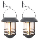 Solar Outdoor Wall Lanterns 2 pcs Warm White Flickering Flame 4008185