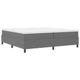 Platform Bed Frame Light Grey 200 x 200 cm Fabric 3337427