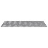 Stair Tread Rectangular 2 pcs Silver 80 x 40 cm Aluminium 4104333