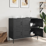 Sideboard Black 100.5x39x79 cm Steel 843096