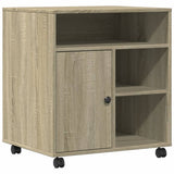 Printer Stand with Wheels Sonoma Oak 60x50x67 cm 840627