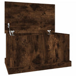 ZNTS Storage Box Smoked Oak 70x40x38 cm Engineered Wood 816509