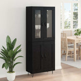 Highboard Black Oak 69.5 x 34 x 90 cm Engineered Wood 3402717