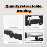 Retractable Awning White 600 x 350 cm Polyester and Aluminium 3331761