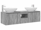 Bathroom Cabinet Set 3 pcs Grey Sonoma 49.5 x 44.5 x 65 cm 3405703