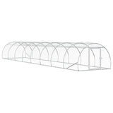 Chicken Coop Silver 800 x 150 x 100 cm Galvanised Steel 3434663