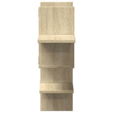 Wall Shelf Sonoma Oak 124.5x18x60.5 cm Engineered Wood 853265
