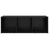 TV Cabinet Set Black 72 x 35 x 37 cm Engineered Wood 875098