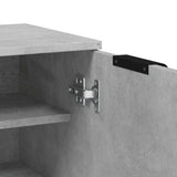 Shoe Cabinet Concrete Grey 59x35x100.5 cm Engineered Wood 811443
