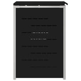 Wheelie Bin Storage Black 77.5 x 69 x 112.5 cm Stainless Steel 42028994