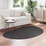 Area Rugs HUARTE Anthracite 120 x 170 cm Polyester 4103707