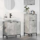 Bathroom Furniture Set with Drawer 2 pcs Concrete Grey 3393096