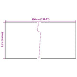 Balcony Screen Brown and Black 500x80 cm Poly Rattan 156256