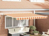 Retractable Awning Yellow 350 x 200 cm Fabric 3329687