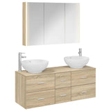 Bathroom Furniture Set 4 pcs Sonoma Oak 3406985