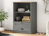 Bookcase VIGO Grey 60x35x114.5 cm Solid Wood Pine 353186