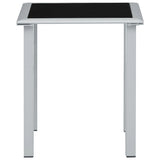 Sun Lounger Cream for loungers, Black and Silver for table 310536