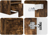 Bathroom Cabinet Set 3 pcs Smoked Oak 49.5 x 35 x 63 cm 3405622