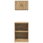 ZNTS Garage Cabinets 2 pcs Artisan Oak Engineered Wood 3328286