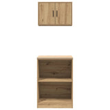 ZNTS Garage Cabinets 2 pcs Artisan Oak Engineered Wood 3328286