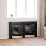 Radiator Cover Black 152x19x81.5 cm MDF 288195