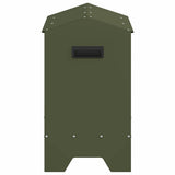 Chicken Feeding Trough Olive Green 81 x 32 x 53.5 cm 874619