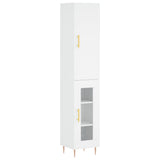 Highboard White 34.5x34x180 cm Engineered Wood 3199033