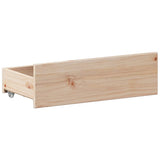 Bed Frame without Mattress with Headboard 200x200 cm Solid Wood Pine 3308753