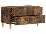 Bedside Table Smoked Oak 62 x 34.5 x 48 cm Engineered Wood 895010