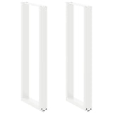 Bar Table Legs U-Shaped 2 pcs White 50x cm Steel 4013245