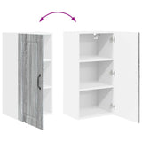 Wall Cabinet PORTO Grey Sonoma 40 x 31 x 80 cm Engineered Wood 885381