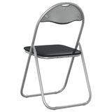Folding Chair 2 pcs Black and Grey 48 x 43.5 x 81 cm 42029043